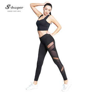 S-SHAPER femmes solide motif Compression Yoga pantalon dames Gym Fitness course collants de sport pour la pratique du Yoga - Product Image 1