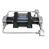 Prêt à expédier Modèle USUN: XBD30-OL 100-250 Bar Sortie Mini Pompe de surpression de gaz propre à oxygène à double action entraînée par air