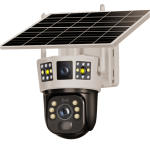 P3-6 4MP không dây 4 gam Wifi điện năng thấp 8 Wát tấm pin mặt trời con người PIR cảm biến với pin có thể sạc lại ống kính kép PTZ năng lượng mặt trời máy ảnh - Product Image 4
