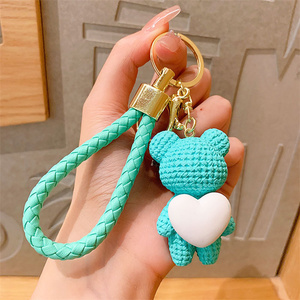 Gantungan Kunci Beruang Cinta Kreatif, Gantungan Kunci Boneka Pasangan yang Lucu, Aksesoris Gantung Tas - Product Image 6