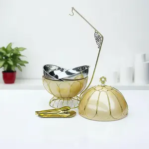 Prêt à expédier : Réchaud de buffet rond 8L en acier inoxydable pour la vente en gros, l'approvisionnement hôtelier et le maintien au frais des aliments lors de réceptions - Product Image 1