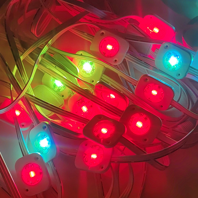Christmas Party Decor Waterproof IP67 Smart Permanent Outdoor LED Point RGB Pixel Light Eaves String Light for House Decor