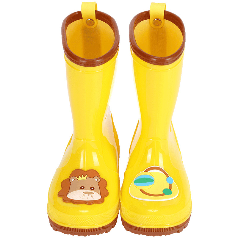 Children Rain Shoes Girls Baby Boys Water Boots Rubber PVC Anti-Slippery Mid-Calf Rain Boot Kids