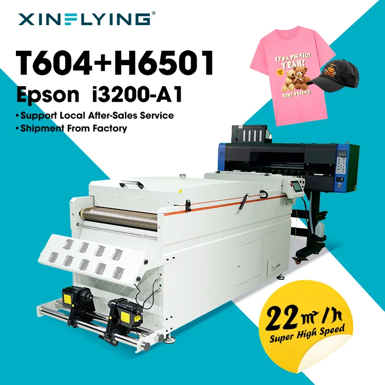 ज़िनफ्लाइंग 24 इंच 60 सीएम 9 कलर डीटीएफ प्रिंटर फुल-कलर टेक्नोलॉजी प्रिंटिंग मशीन 600 मिमी x 650 मिमी प्रिंट न्यू यूएसए वेयरहाउस"
