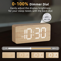 Jam LED Digital Alarm Ganda Fungsi Snooze Logo Warna Dapat Disesuaikan Suara Keras Elektronik Dapat Diredupkan Angka Besar Untuk Tidur Nyenyak Modern