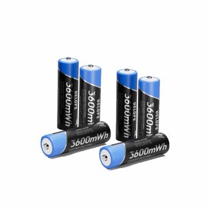 Có thể sạc lại AA pin lithium, 1-count, 3600 mwh, NiMh, nạp tiền lên đến 2000x lần, trước khi sạc - Product Image 1