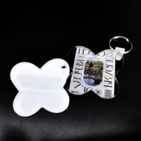 Porte-clés vierge en acrylique à transfert thermique 8 points, impression simple face, pendentif en plexiglas, vente directe usine