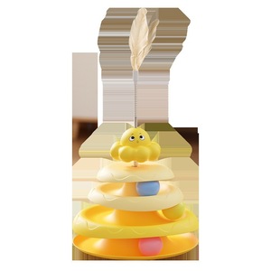 Juguete giratorio con forma de pulpo para gatos, juguete de plumas para estimular a los gatos, juguete de entretenimiento para gatos, artículos para mascotas - Product Image 5