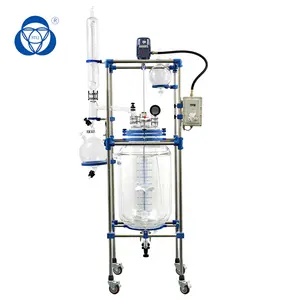 Laboratory glass polyester resin reactor 100l reaction kettle
