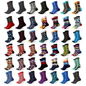 الجملة مئات أنماط الجدة الصلبة مخطط البولكا نقطة التمويه الاعشاب الرجال الجوارب جوارب ملونة - Product Image 1