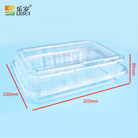 Boîte d'emballage rectangulaire écologique en plastique alimentaire pour gâteaux, pains et desserts, contenant transparent pour pâtisserie