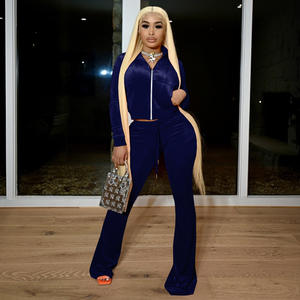 Ensemble <span class=keywords><strong>pantalon</strong></span> deux pièces en <span class=keywords><strong>velours</strong></span> extensible respirant et écologique pour <span class=keywords><strong>femme</strong></span>, style décontracté, longueur au-dessus du genou, collection automne - Product Image 4