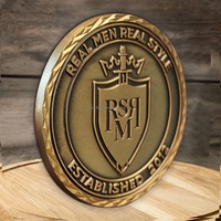 Moneta Metallica Personalizzata 40mm in Ottone Massiccio, Gettone Commemorativo, Monete Vuote in Ottone per Incisione Laser a Fibra