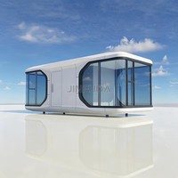 Maison d'hôtes touristique mobile en capsule spatiale, installation facile sans travaux de fondation complexes