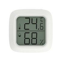 Mini hygromètre numérique HD d'intérieur, thermomètre à bas prix, capteur de température et d'humidité avec design souriant, fabriqué en plastique
