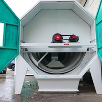 Séparateur d'air cyclonique RongLiang à haut rendement et faible consommation d'énergie 12-80 kg/h pour le traitement des céréales, élimine les impuretés et la poussière légère