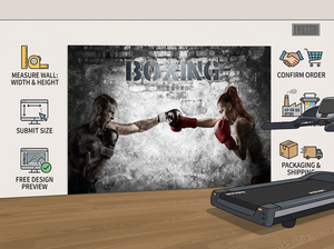 Murale da Parete Personalizzato per Boxe, Carta da Parati su Misura per Palestre, Club di Boxe e Studi Fitness - Product Image 6