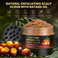 Vente en gros, marque privée personnalisé, exfoliant à l'huile de romarin, croissance des cheveux, exfoliant pour le cuir chevelu, gommage pour nourrir et clarifier