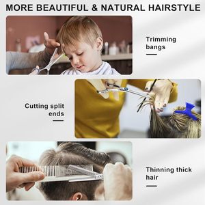 6 Inch Professional Barber Scissors Multicolor Stainless Steel Hair Cutting Scissors Styling Tool Hairdressing Shear - Product Image 3