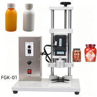 Machine de capsulage semi-automatique de bureau électrique pour bouchons de 10 à 100 mm, pour bouteilles et bocaux en verre ou en plastique