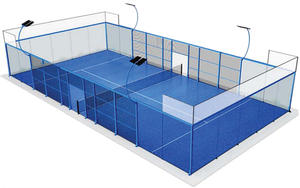 INOLP Panoramic Padel Court Padel Tennis Pisos Alta calidad Antióxido Fácil instalación - Product Image 4