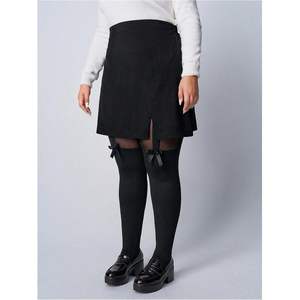 Collants opaques taille haute personnalisés pour femmes avec détail nœud, épaisseur moyenne, couleur unie, en Spandex et Polyester - Product Image 3