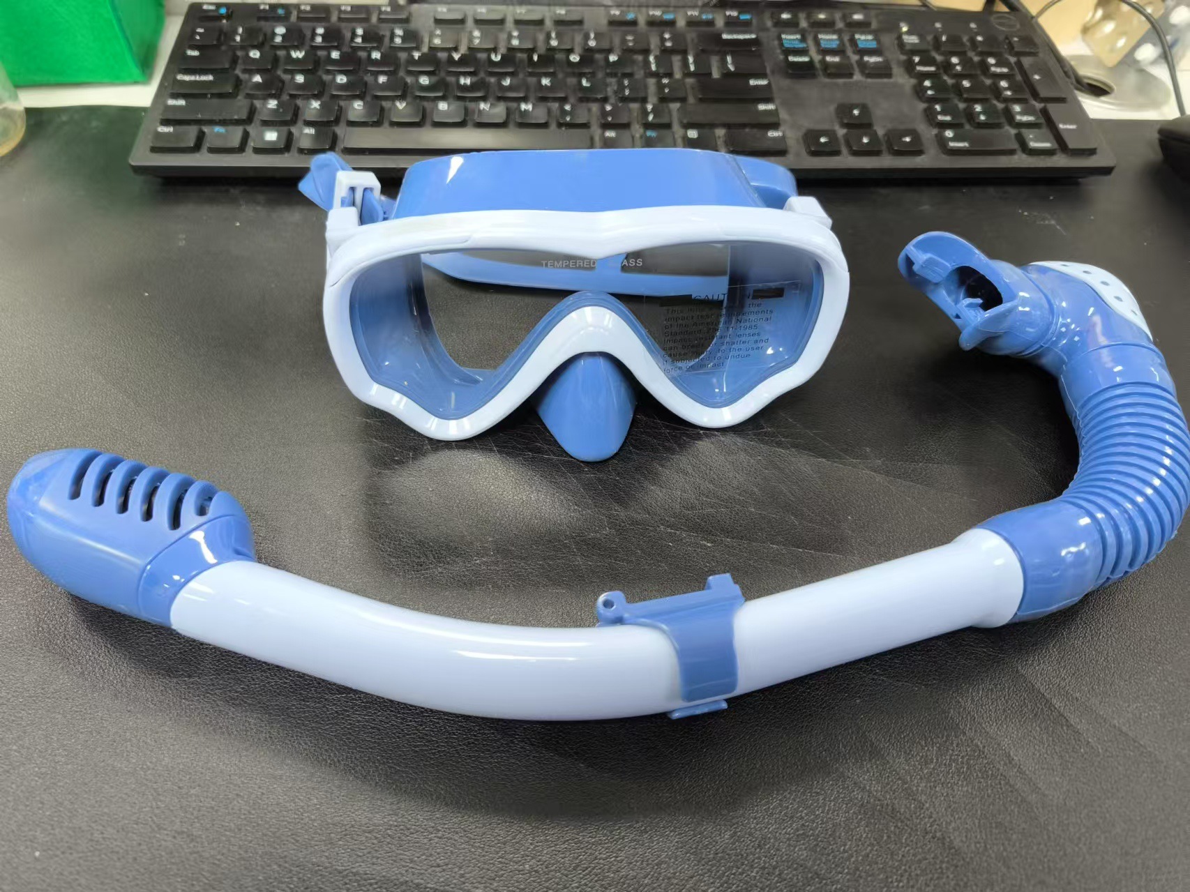 blue and white