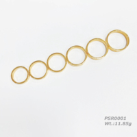 Bagues de fiançailles et de mariage classiques en or 18 carats, ensemble pour couple, pour femmes et hommes, ultra légères, bijoux tendance, cadeau