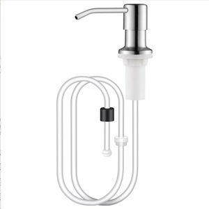Distributeur de <span class=keywords><strong>savon</strong></span> manuel ABS pour évier de cuisine, <span class=keywords><strong>sans</strong></span> <span class=keywords><strong>liquide</strong></span>, surélevé, avec tube d'extension et outil de pression pour la <span class=keywords><strong>vaisselle</strong></span> - Product Image 5