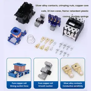 AC marca de alta calidad unipolar 9A bobina AC contactor eléctrico Guangxi Guilin