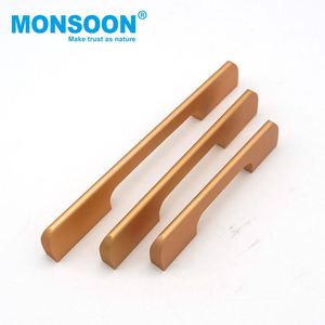 <span class=keywords><strong>Tirador</strong></span> de armario de aleación de <span class=keywords><strong>aluminio</strong></span> <span class=keywords><strong>blanco</strong></span> rosa negro largo de Hardware minimalista para armarios de cocina tocadores armarios cómodas - Product Image 3