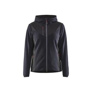 BLAKLADER - 594125368699L Chaqueta de punto para mujer Softshell con capucha Azul marino oscuro/Negro-EAN 7330509799215 CHAQUETAS DE TRABAJO - Product Image 1
