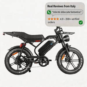 QMHEEL S20 Pro Italy Fat Tire Electric <b>Bicycle</b> With Hydraulic Brake And Comfort Seat For B2B Importers Europe Warehouse Supply - Product Image 1
