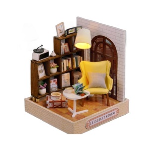 Sweet <b>Talk</b> DIY Miniature Tea House Model Kit With Lights For Girls Creative Gift - Product Image 1