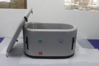 Baignoire de récupération de bain de glace gonflable portable en PVC avec logo personnalisé piscine de plongée froide pour adultes baignoire de glace gonflable