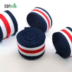 Thiết Kế Mới Cầu Vồng Poly Băng Và Đa Màu Sắc Sườn Đan Sọc Băng Trim Knit Vải Cho Áo Trang Trí - Product Image 3