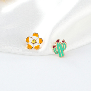 Unisex Kẽm Hợp Kim Hoa Hình Men Trâm Pins Dễ Thương Phong Cách Rhinestone Trang Sức Phụ Kiện Cho Trẻ Em Wedding Đảng Quà Tặng - Product Image 6