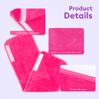 Serviette de beauté en microfibre avec logo brodé du fabricant, super absorbante, séchage rapide, écologique, pour salon de beauté, SPA, maison, hôtel