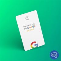 Tarjeta NFC personalizada para reseñas de Google con chip de impresión personalizada