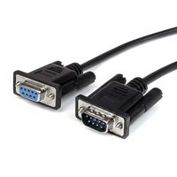 Cable Serial DB9 RS232 Macho a Hembra, Cable de Extensión de Módem Nulo, Línea Cruzada TX RX para Comunicación de Datos