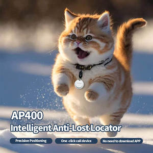 Mini GPS toàn cầu thông minh chó và mèo chống mất định vị MFI chứng nhận điều hướng chính xác một cú nhấp chuột cuộc gọi vật nuôi định vị - Product Image 3