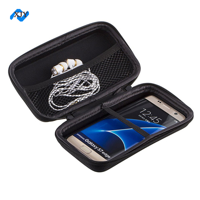 Customizable Hard Shell Protective Case - Secure Zipper Enclosure Bag for Mobile Power Banks, HDDs and Phone Accessories