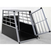 Heavy Duty Chien Transporteur En Aluminium Chien Chat Caisse Verrouillable Voiture Voyage Transport Boîte Pet Chenil