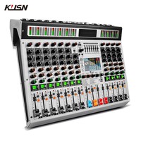 Console de Mixage Audio Numérique Professionnelle 12 Canaux avec 99 DSP, Mini Table de Mixage Sonore avec Bluetooth MP3 USB
