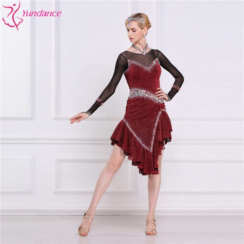 latin inspired cocktail dresses Gloria Latin Dress SS-L22004