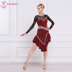 Vestido de competición de baile latino para competición, vestidos de baile latino, trajes de baile para competición - Product Image 4