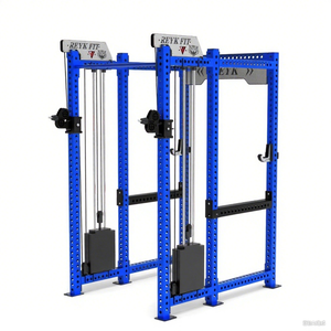 Máquina de fuerza de acero inoxidable de seis postes con 75kg + pila de peso para ejercicios de tríceps - Product Image 5