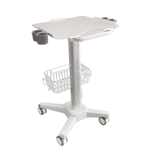 병원 가구 도매 모니터 스탠드 항공 알루미늄 휴대용 의료 기기 모바일 카트 트롤리 - Product Image 3