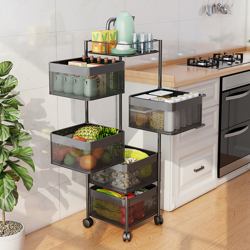 DYS28 Küchen boden Obst Organizer Aufbewahrung skorb Gemüse Drehbarer Korb Regal Sortier regal Korb Aufbewahrung regal| Alibaba.com
