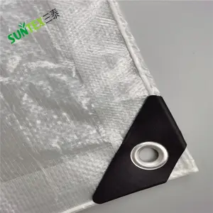 200 micron woven hdpe transparent film sheet for orchard, waterproof uv polyethylene plastic cover with reinforced edge 22*50m